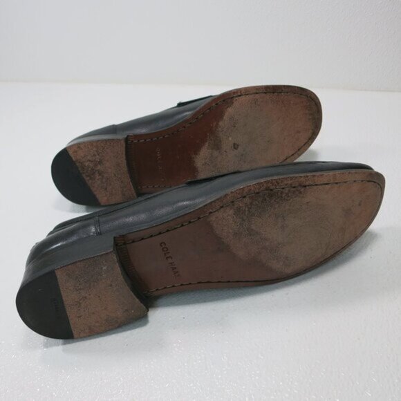 Cole Haan Black Leather Dress Moccasins Loafers Men's footwear Shoes Sz 11 - Picture 6 of 7